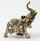 Feng Shui Bronze Elephant Trunk Statue Wealth Lucky Figurine Gift Home Decor 