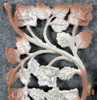 3 Panel Vtg Ornamental Wrought Cast Iron Architectural Salvage Rose Floral Porch