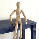 14    Wooden Fully Jointed Figure Articulated Artist Model Doll Figurine