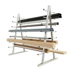 7-tier Horizontal Storage Rack 5ftx 3ftx5 1 2ft Floor Standing Lumber For Garage