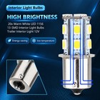 20x Warm White 1156 1141 13-smd Rv Camper Trailer Led Interior Light Bulbs 12v