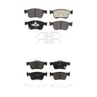 Front And Rear Brake Pads Kit For 2018-2022 Honda Accord  Oe3v1 Semi-metallic