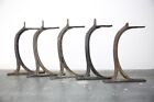 Antique Stair Rail Bracket Hooks Shelf Coat Hat Vintage Clothing Rack Cast Iron
