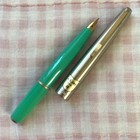 Sailor Pocket Fountain Pen Green 14k Gold F Fine Nib Short Discontinued Vintage