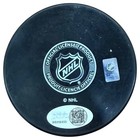 Brad Park Autographed Boston Bruins Logo Puck W   hof 88  - Jsa
