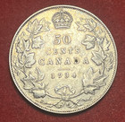 Canada 50 Cents 1934 Silver Coin Km 25a 39 539 Mintage T11879