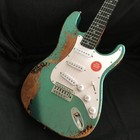Electric Guitar Green Aged Vintage Rosewood Fretboard Stainless Fret