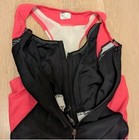 Orca Women   s Triathlon Suit Black pink Sleeveless Front Zip One-piece