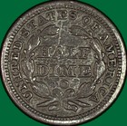 1851-o Seated Liberty Half Dime Choice Very Fine Vf  xf Coin  33902