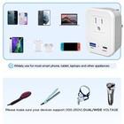 2-pack Uk Plug Adapter Travel Power Plug With 2 Usb Port To London  England