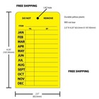 20-4 1 4  X 2 1 2  Monthly Inspection Tags Fire Extinguisher Indoor outdoor Use