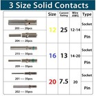 Deutsch Dt 12 16 20 Gauge Pin Terminals Male And Female Solid Contact Kit