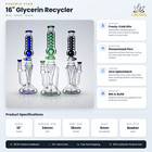 Phoenix     16  Recycler Bong No Drag Glycerin Chiller Showerhead Perc                   