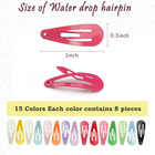 1inch Snap Hair Clips  120pcs Small Clips For Little Girls baby Infant 3cm Candy