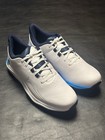 Under Armour White blue Ua Drive Pro Spiked Golf Shoes Style 3026918-101