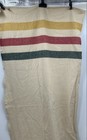 Vintage Ll Bean Frontier Hudson Bay Style Wool Blanket 84 X 76 Queen 3 Stripe