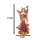Ebros Polyresin Amy Brown Beautiful Pumpkin Queen Fairy Statue 17 5  Tall