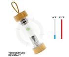 Double Insulated Glass Tea Decanter Bottle With Infusers  Glass Travel Tumbler