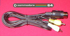 12ft Color Av Tv   Monitor Composite Cable For Commodore 64c   C128 Computer New