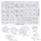 Large Silicone Jewelry Casting Mold - 20pcs - Large Gem Jewelry Mold
