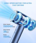 Hair Dryer  Ionic Blow Professional High-speed Hairdryer Blue Gray 