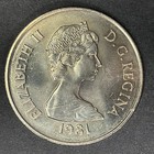 1981 Turks And Caicos Islands 1 2 Half Crown Salt Windmill Unc Foreign Coin