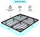 Floating Bed Frame Queen Size  Queen Bed Frame With Smart Led Lights