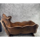 Vintage Handmade Wooden Baby Cradle 26 In Rocking Crib Baby Basinet Furniture