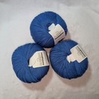 Cascade Yarn 220 Superwash 3 Balls Color Blue 883 Wool 100g 220yds