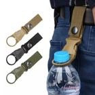 Tactical Outdoor Nylon Gear Clip Band Carabiner Water Bottle Buckle Hook Holder