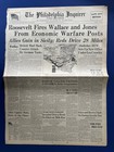 Lot Of 3 Newspapers Wwii Ww2 1943 Allied Invasion Sicily  Italy  Messina Maps 
