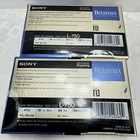 Vintage Sony Blank Betamax Video Cassette Tape X2 L-750 New Factory Sealed