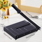 12inch Guillotine Paper Cutter 15 Sheet Capacity Blade Lock   Magnetic Guide Hea