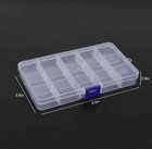 6 Pack Clear Jewelry Box Plastic Bead Storage Craft Container Earrings Organizer