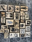 Vintage Art Rubber Stamp Lot Of 27     Photography  Ephemera  Mixed Media