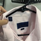 David Donahue Trim Fit Pink Dress Shirt Men   s 15 32 33 Luxury Spread Collar