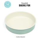 Martha Stewart Gallen 8 Inch Round Nonstick Carbon Steel Cake And Bake Pan - Tea
