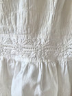 Antique Edwardian Toddler Child White Lawn Dress Cotton Lace Ruching  Sweet