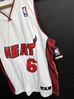 2012-13 Lebron James Adidas Men s Miami Heat Official Home White Jersey Large