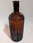Antique 19cm Poison Bottle - Vintage Apothecary Collectable Glass Gothic Cool