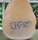 Vintage Murano Italy Mid Century Scavo Art Glass Bottle Vase 10 24    Pls Read