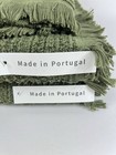 Bianca 6 Pc Bath Towel Set With Fringe 100  Cotton Olive Green Textured New