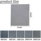 Tonmp 20 Pcs 3 X 4 Inch 400-3000 Grit Sanding Sponge 2 8 X 4 X 0 2 Inch  Grey