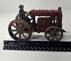 Antique Arcade Cast Iron Fordson Toy Farm Tractors   Drivers Original Lot Of 2