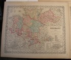 Lot Of 3 Antique 1859 Colton s Atlas Hand Colored Engraving Map Of Germany