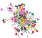 100 X Dressmaking Pins Sewing Round Pearl Berry Head Wedding Decorating Crafts