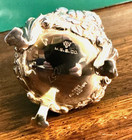 Baltimore Antique Sterling Silver Floral Repousse Salt   Pepper Shakers