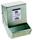 Miller Manufacturing Rabbit Feeder With Metal Bottom And Lid Rust Resistant 5in