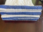 60 Pieces Blue Striped New Hotel Motel Spa Gym Pool Towels Resturant 20x40 Inch
