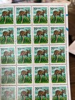 1991 Us 19c Fawn Stamps Scott 2479 Full Sheets Of 100 X2 Mint Never Hinged Mnh L